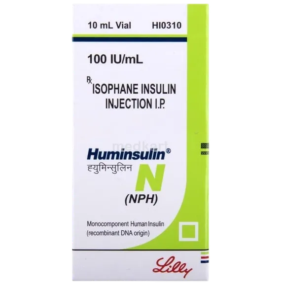huminsulin n 100iu vial 10 ml